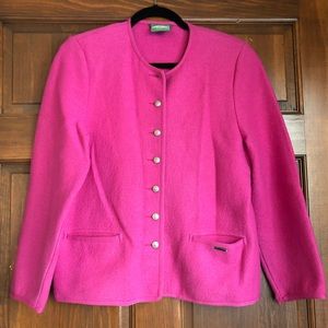 Pink Geiger Boiled Wool Jacket
